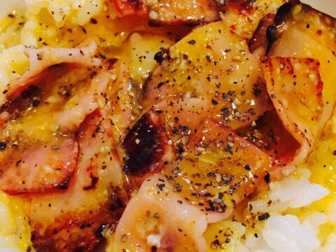 1人ランチに!カルボナーラご飯